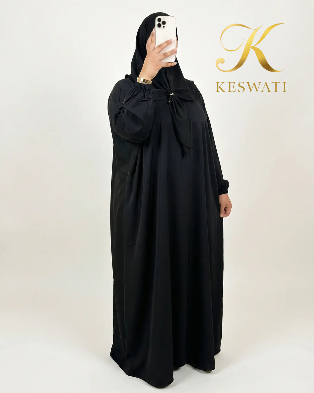 Abaya Classique Noir – Élégance & Confort au Quotidien (Copie)